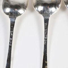 Four George III Sterling Silver Tablespoons