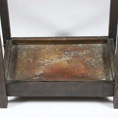 Mission Oak Style Umbrella Stand with Copper Liner