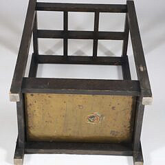 Mission Oak Style Umbrella Stand with Copper Liner