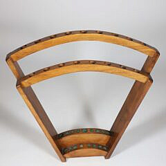 Mission Oak Style Two-Tier Fan Shaped Cane Rack