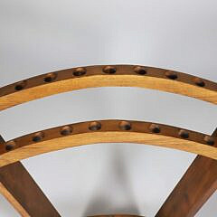 Mission Oak Style Two-Tier Fan Shaped Cane Rack