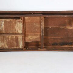 French Provincial Fruitwood Farmhouse Table with One Drawer, 19th Century