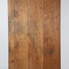 French Provincial Fruitwood Farmhouse Table with One Drawer, 19th Century