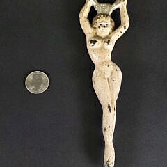 Vintage Cast Iron Figural Nude Bottle Opener