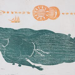 John Lochtefeld Limited Edition Lithograph “La Belle Dame de la MER” Edition #1/75