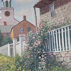 Harry Hambro Howe Oil on Canvas “Stone Alley, Nantucket”