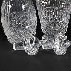Two Tramore Waterford Crystal Decanters and Ice Bucket