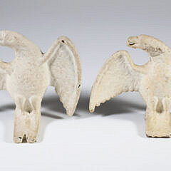 Pair of American Cast Iron Eagles 19th Century