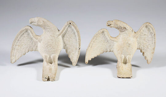 Pair of American Cast Iron Eagles 19th Century