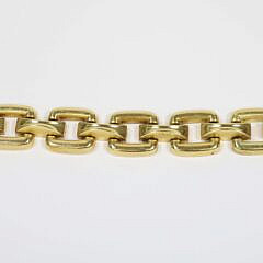 Gold Square Link Chunky Bracelet