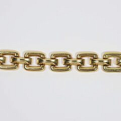 Gold Square Link Chunky Bracelet