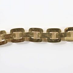 Gold Square Link Chunky Bracelet