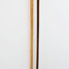 Two Sticks: Carved Monkey’s Head and a Growling Tiger Walking Sticks, 19th Century