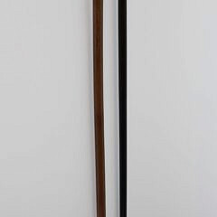 Two Carved Gentlemen Portrait Grip Walking Sticks, 19th Century