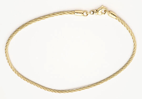 Italian 14K Yellow Gold Rope Chain Choker