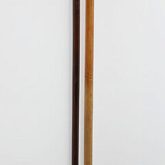 Two Carved Hound Dog Head Canes, 19th Century