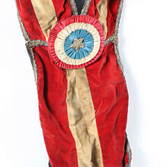Three American Flag Centennial Parade Sashes, circa 1876, Manufactured by Louis E. Stiltz & Bro. Co. Philadelphia PA