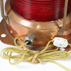3 Copper and Brass “All Round Red” NK77 Ship’s Running Lights, Port, Starboard and Clear