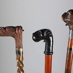 Group of Three Mechanical Animal Canes