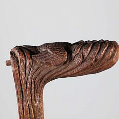 Group of Three Vintage Mechanical Animal Grip Wood Walking Sticks