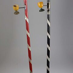 Two End of Prohibition Wood Canes, circa 1933