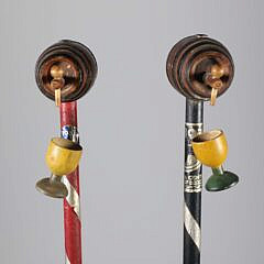 Two End of Prohibition Wood Canes, circa 1933