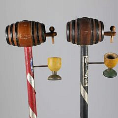 Two End of Prohibition Wood Canes, circa 1933