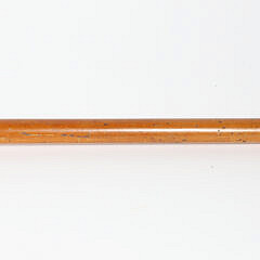 Overlay Silver on Glass T-Grip Walking Stick, 19th Century