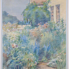 Anne Ramsdell Congdon Watercolor on Paper “Summer Garden”