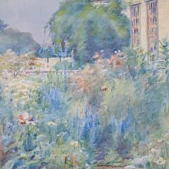 Anne Ramsdell Congdon Watercolor on Paper “Summer Garden”
