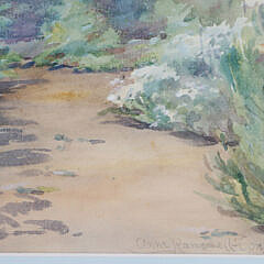 Anne Ramsdell Congdon Watercolor on Paper “Summer Garden”