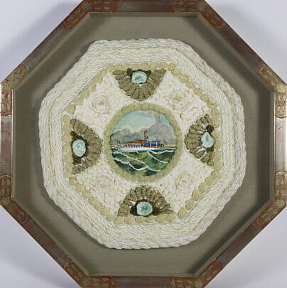 Millie Cooper Hand Cast Paper Acrylic Painting "Portrait of Westmoor Club