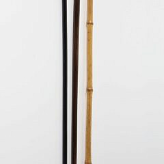 Three Sterling Silver Repousse Bird Head Walking Sticks, 19th Century