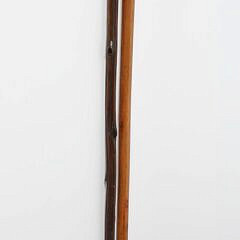 Two Vintage Silver Grip Canes, an Alligator and Horse Head