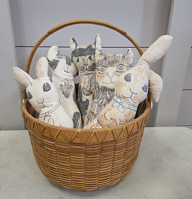 21-5650 Paul Willer Basket with Cats A