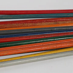 Collection of 12 Porcelain Dice Carnival Walking Sticks