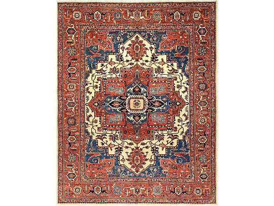 242-4700 Red Serapi Heriz Oriental Rug A