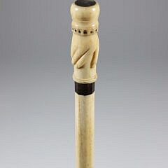 Whaler Made Walking Stick, 19th Century