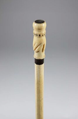 Whaler Made Walking Stick, 19th Century