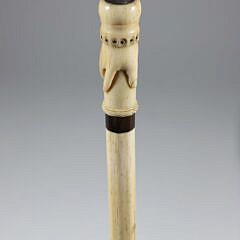 Whaler Made Hand Grip Walking Stick, 19th Century