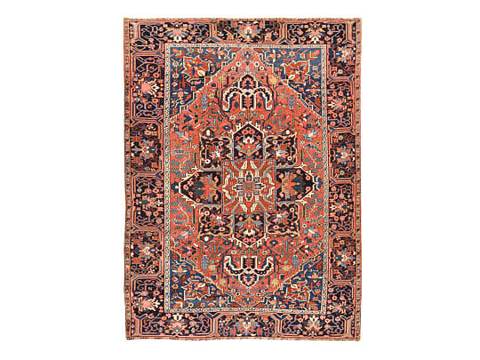 250-4700 Antique Persian Heriz Oriental Carpet A