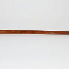 1875 Commemorative Silver and Carved Knob Walking Stick, 19th Century,