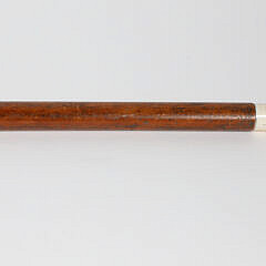 1875 Commemorative Silver and Carved Knob Walking Stick, 19th Century,