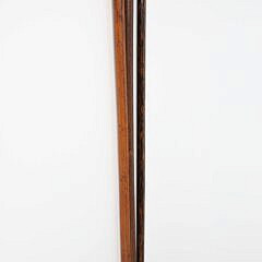 Group of Three Whaler Made Knob Grip Walking Sticks, 19th Century