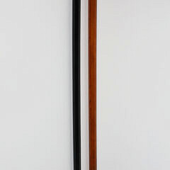 Two Carved L-Grip Canes with Sterling Collars, 19th Century