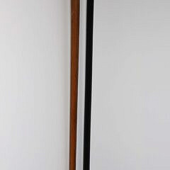 Two Carved Knob Grip Walking Sticks, 19th Century