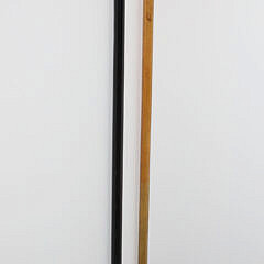 Two Boar’s Tusk C-Grip Canes, 19th Century, with Silver Mounts