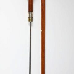 Silver Mounted Asian Bust Grip Sword Cane, 19th Century