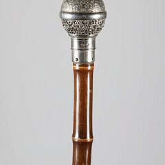 Sterling "Brigg" Container Cane, 19th Century