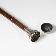 Sterling “Brigg” Container Cane, 19th Century